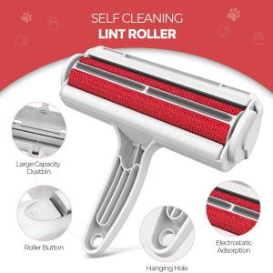 China Nylon Plastic Pet Fur And Lint Remover Sustainable Lint Roller For Couch Carpet on sale
