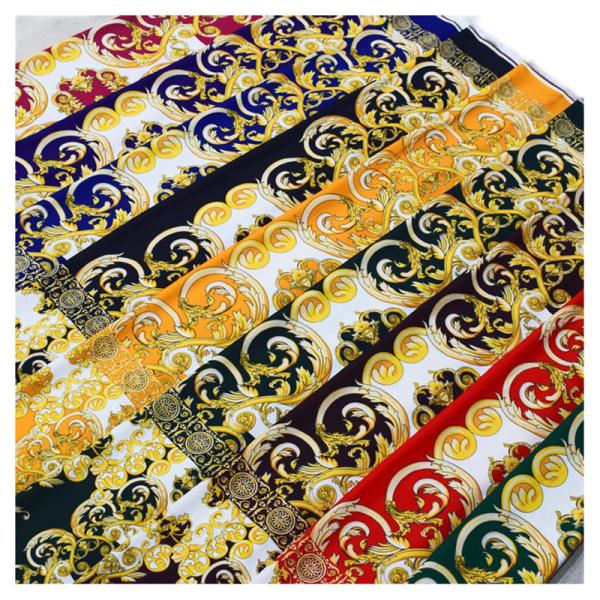 Island Style Polyester Printing Fabric 1.5m Width Custom Pattern