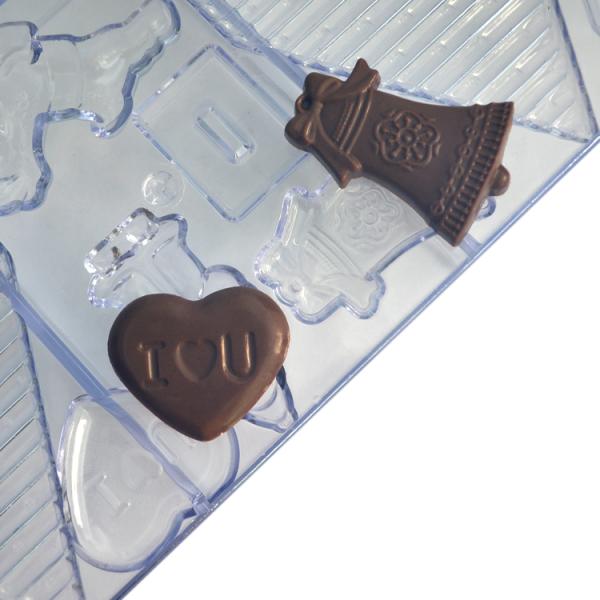 ODM Heart Shape Custom Chocolate Molds Silicone Food Grade Sustainable