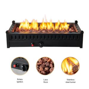 Wholesale Rectangular Outdoor BBQ Charcoal Burning Fire Pit Portable Small Size from china suppliers