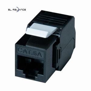 CAT6A UTP Unshielded 180 Degree RJ45 Keystone Jack Tool Free