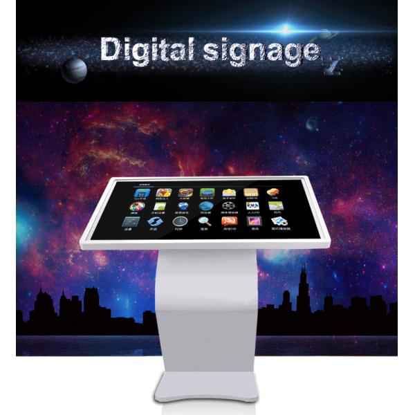 Advertisement Multi Touch Surface Table , Full HD Touch Screen Desk Totem Kiosk
