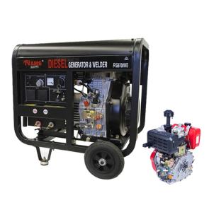 China 160A Motor Generator Diesel Engine Welder Generator Single Phase 116kg on sale