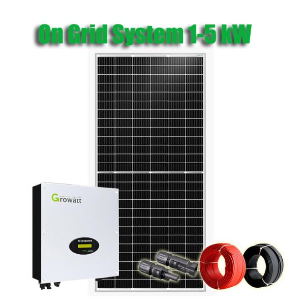 Quality 1-5kW Multi Core 50m AC240V On Grid Solar PV System for sale