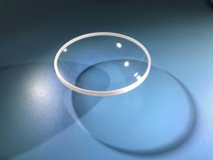 China 50mm Sapphire Components Customized Size Polished Plano - Convex Lens Hemisphere Optical Dome on sale