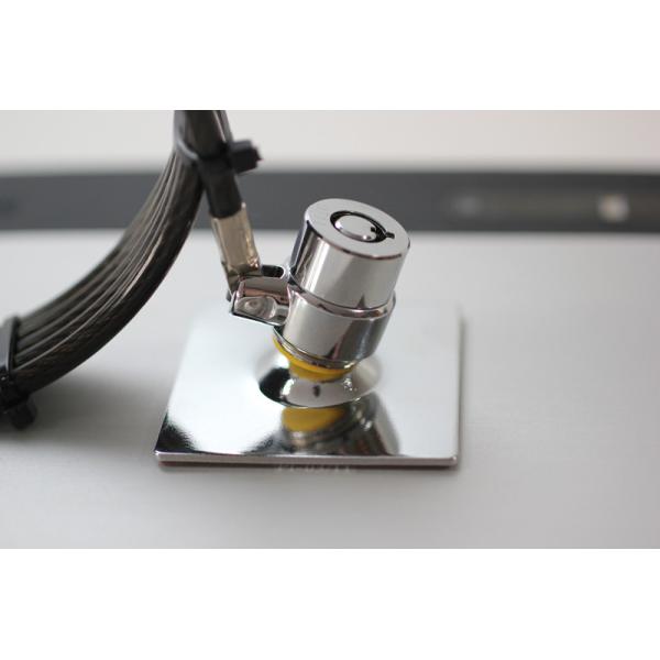 Universal Laptop And Tablet Adhesive Security Plate With Key Cable Lock