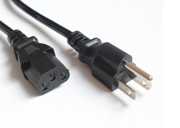 Quality American Universal 3 Prong AC Power Cord 10A 125V for personal computer with IEC C13 Connector for sale