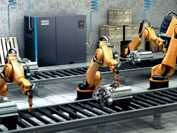 ISO 8573-2 75KW Side Channel Blowers 73dB 50Hz Atlas Copco GA 75