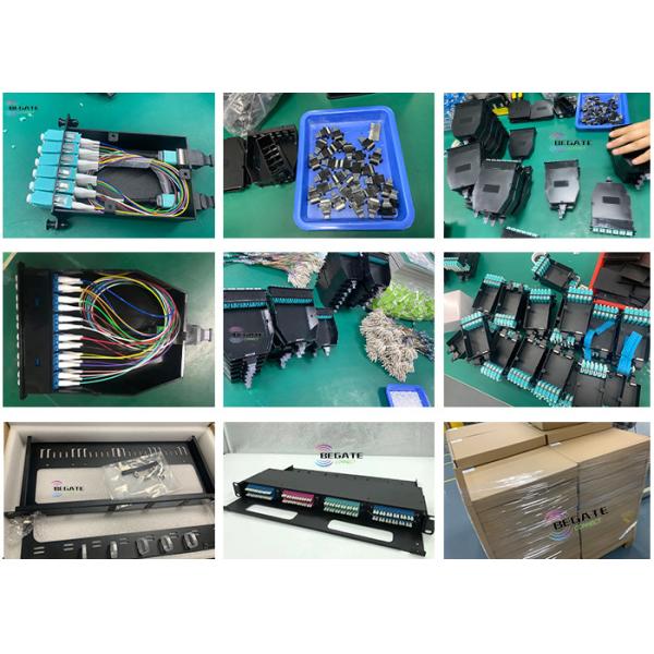 Fiber 12 24 Core Single Mode MPO MTP Cassettes Magenta MPO Patch Panel Cassette