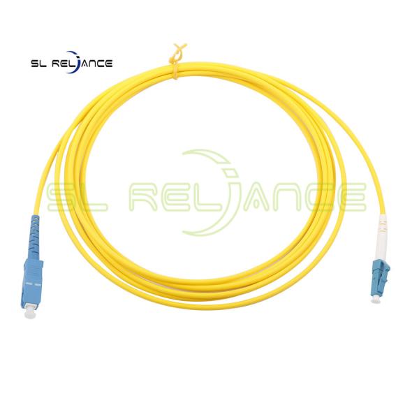 Quality LC UPC To SC UPC 3.0MM Simplex Patch Cord for sale