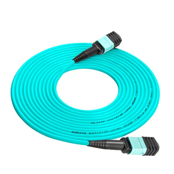 Quality 8 Core 12 Core 16core OM4 Fiber Optic Patch Cord Mpo Mtp Patch Cord Polish Type UPC To UPC for sale