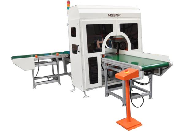 Full Automatic Horizontal Wrapping Machine , 5m/Min Horizontal Stretch Wrapping