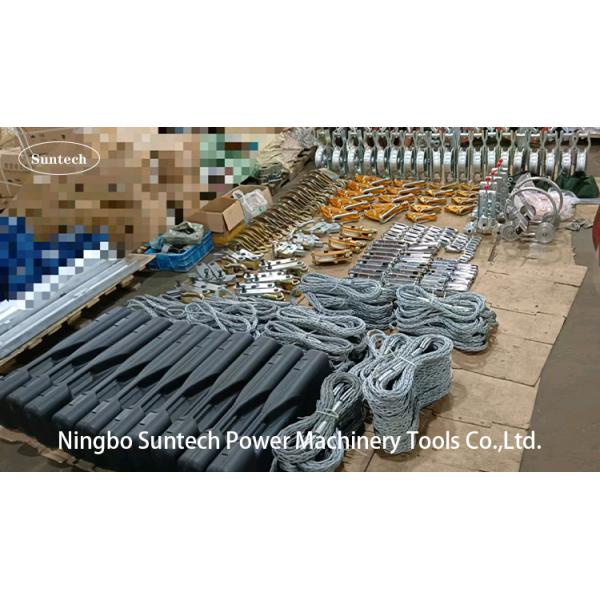 Gloss Cable Pulling Accessories Wire Rope Pulling Grip For Communication Lines