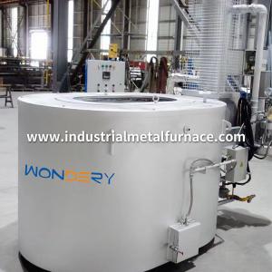 China 300 to 1000 kg Oval Gas Fired Crucible Melting Furnace Aluminum Scraps with Recuperator on sale