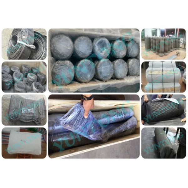 Multifunctional AISI304 Stainless Steel Wire Rope Mesh Netting 60*60mm Theftproof