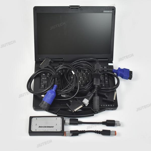 Quality For Commins Inline 6 Data Link Adapter Heavy Duty Truck Diagnostic Tool Complete OBD2 Scanner V7.6.2+CF53 laptop for sale