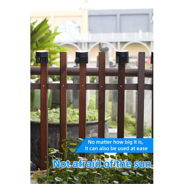 Warm White Light Petal Solar Fence Light Auto on and off Waterproof IP65 LED Wall Lamp