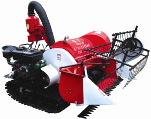 China 2015 new arrival 4LZ-0.8 Tracked Mini Paddy Wheat Combine Harvester on sale