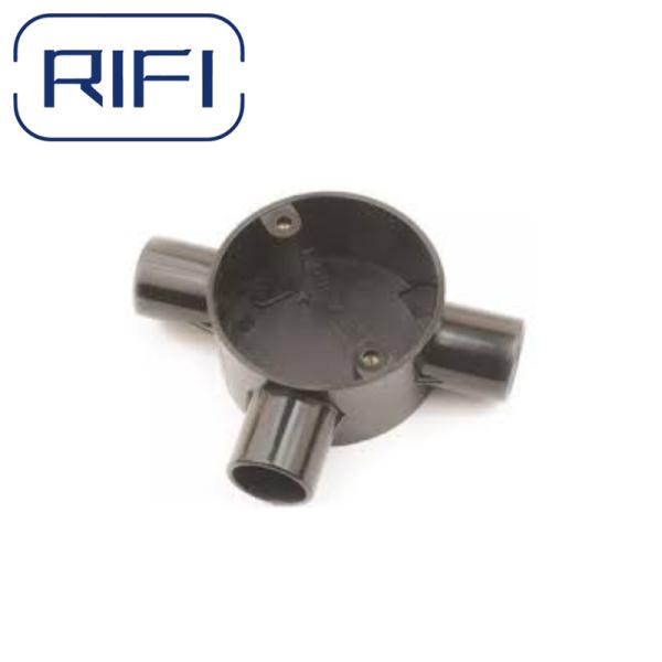 Tee 3 Way Hot Dip Galvanised Circular Junction Box For Electrical Installations
