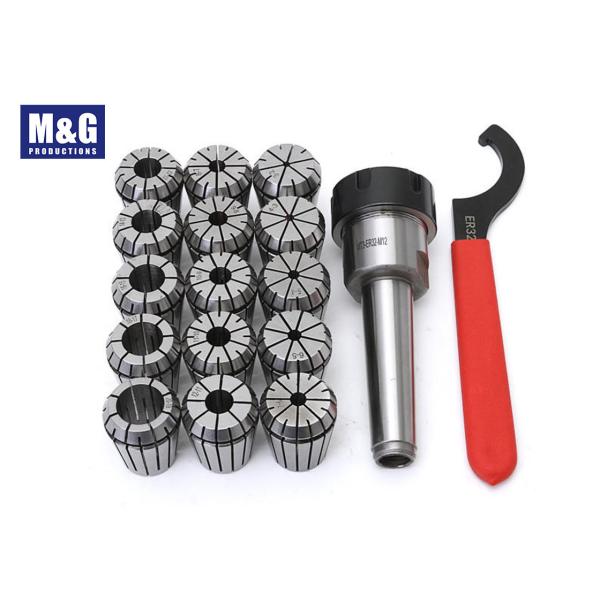 High Accuracy Milling Machine Accessories ER Collet Set With Clamping Nut