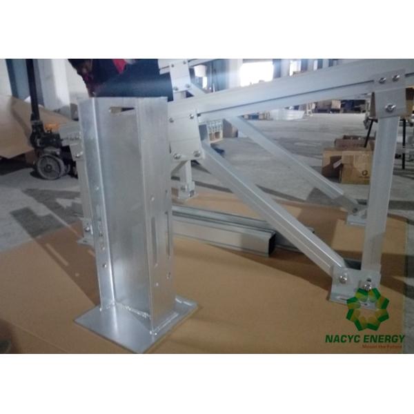 Flexibility Anodized Ground Mount Solar System Pre - Assembled Structure
