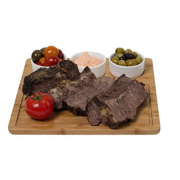 Unbreakable Bamboo Cheese Serving Tray , Bamboo Cheese Platter Board With 3 Bowl