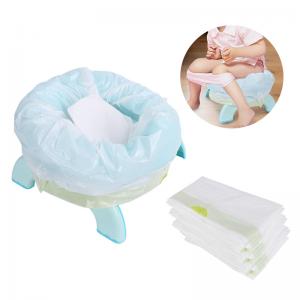 Wholesale LDPE Plastic Training Toilet Seat Potty Chair Liners With Super Absorbent Pad from china suppliers