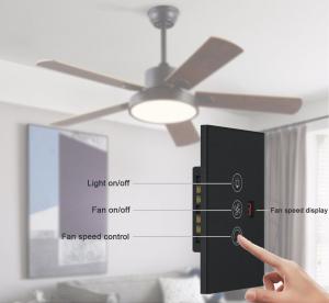 Wholesale Glomarket Tuya Wifi Smart Fan Switch Tuya Smart Switch Fan Speed Light On Off Voice Control Control Switch EU /US Standard from china suppliers