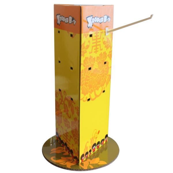 Quality Yellow Printed Cardboard Countertop Displays Customized Size ISO Approval for sale