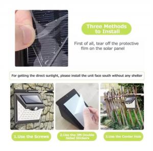 China Solar Motion Sensor LED Wall Light Powered Ip65 Outdoor Wall Lights on sale