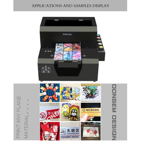 A4 Size DTG Printing Machine / High Precision Desktop Uv Flatbed Printer