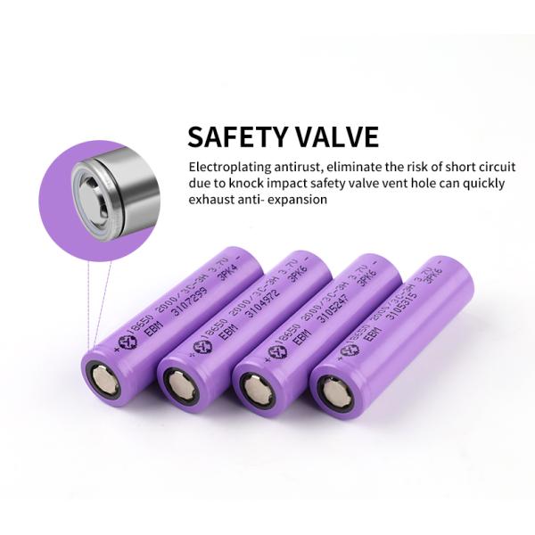 OEM ODM LiFePO4 lithium battery 18650 cells 3.7V 2000mah Rechargeable 3C NCM NMC customized lithium battery packs