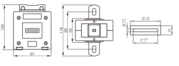 MSQ-30B 5/5A-300/5A mini current transformer ct current transformer