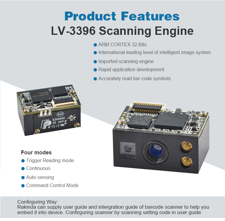 High Resolution 2D QR Arduino Barcode Scanner Module Cross Hair Laser Scanning With Closer Decoding