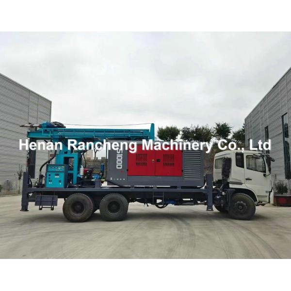 DongFeng Truck Mounted Water Well Drill Rig 95KW Rig Engine Power 350m Depth