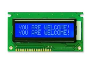 Wholesale Transmissive Gray Mode STN LCD Display 16 X 2 Lcd Monitor Module With 1 / 16 Duty from china suppliers