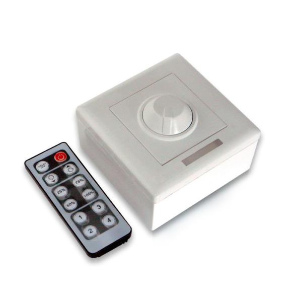 86 Wall Type Knob LED Switch , Single Colour LED Controller With RF Remote