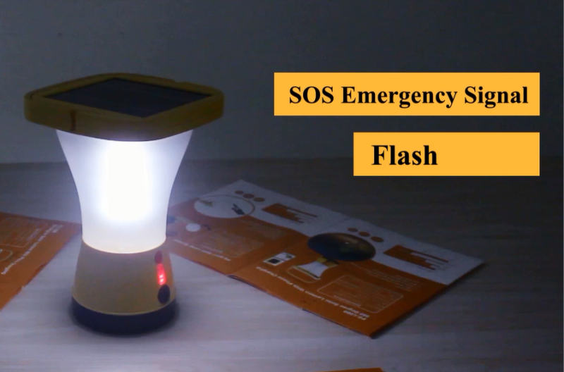 CE 12H Solar Power LED Lantern 2W 5V Solar Lantern With Phone Charger