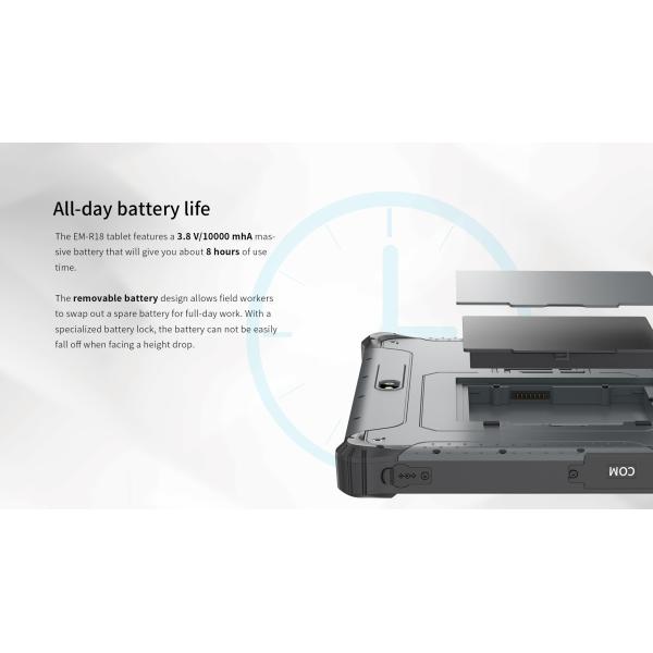 Waterproof Handheld Android Rugged Tablet with Shockproof GPS WiFi USB Interface NFC