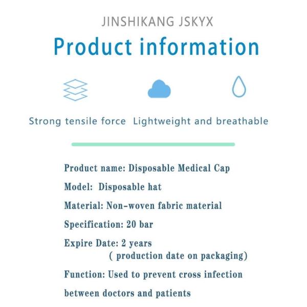 Dental medical Disposable non woven caps Bouffant Cap For sale
