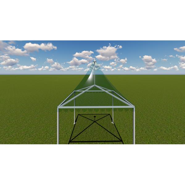 UV Resistant Transparent White Waterproof Hop-Dip Galvanized Steel Aluminum Wedding Canopy For Party