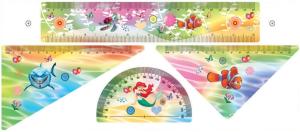 China PLASTIC LENTICULAR 3D lenticular printing flip pattern cheap promotional plastic ruler on sale