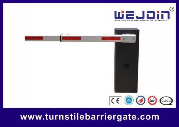 Quality Card Reader Car Parking Barrier Gate Aluminum Alloy Motor With Loop Detector for sale