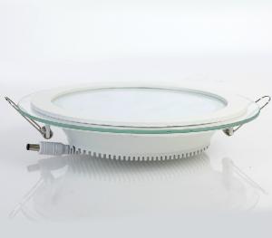 China Glass LED panel light recessed led flat panel light round and square shape on sale
