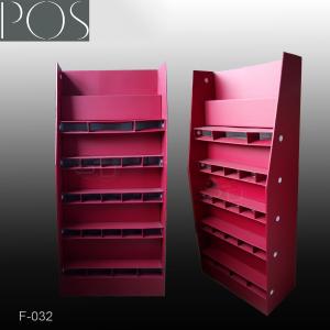 China Recycled retail store corrugated cardboard display stands racks / POP display shelf on sale