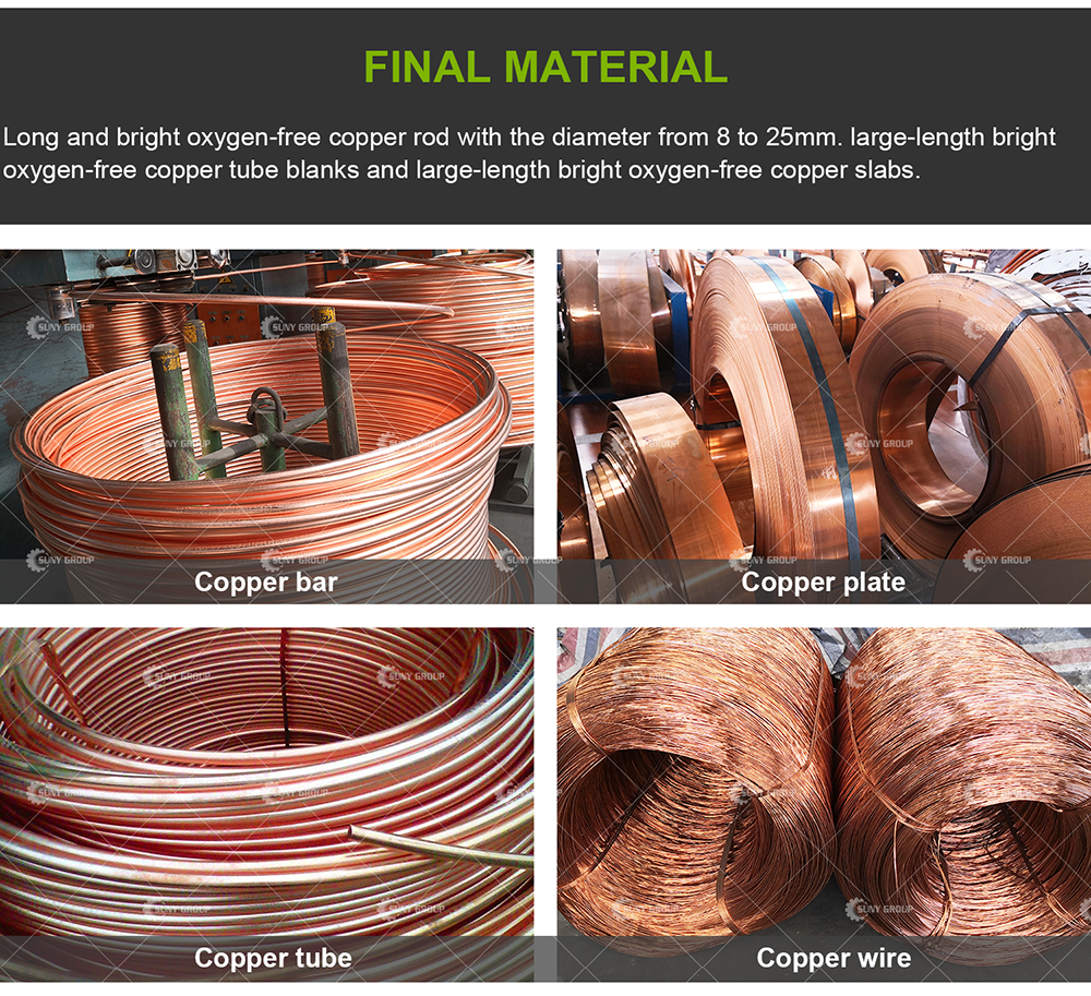Copper Continuous Up Casting Machine for Cathode Copper Plate Processing Customizable