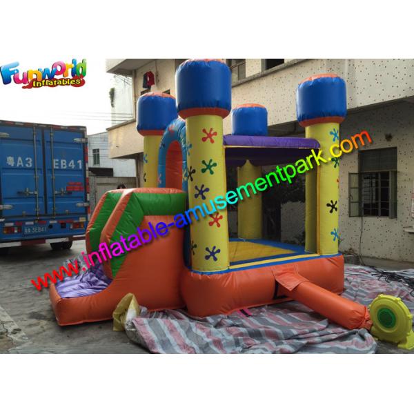 Mini Inflatable Bouncer House , Kids Inflatable Bouncer With Small Slide