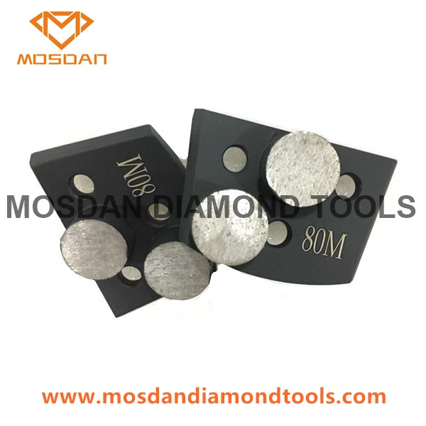 Quick Change Extra Sharp Grinding Double Segment for Floor Prep