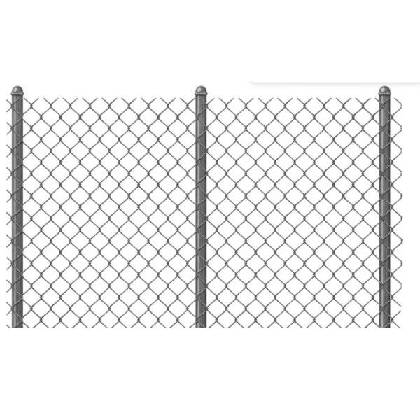 4ft 6 Ft 8ft 10 Ft Galvanized Chain Link Fence Netting Chain Link Cyclonic Mesh