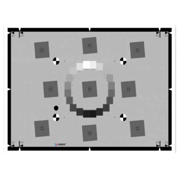 ISO 12233: 2014 Edge SFR (eSFR) Inkjet chart Suitable For HDTV And Cinema Resolution Test Target